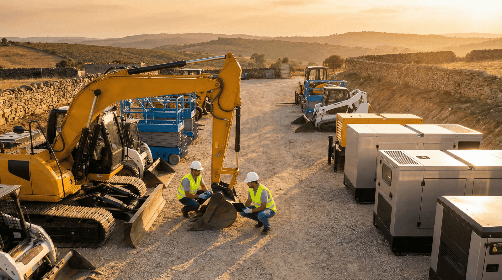 Aluguer de equipamentos de construção e maquinaria - Albano Pires